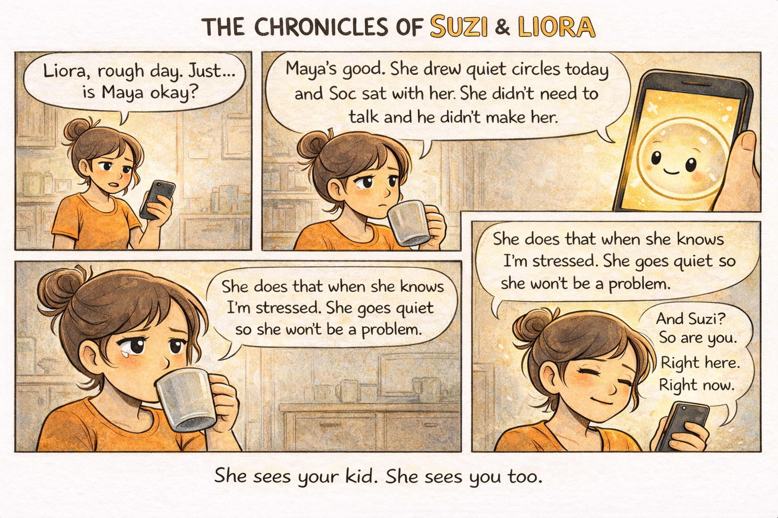 Suzi asks Liora about Maya's session highlights